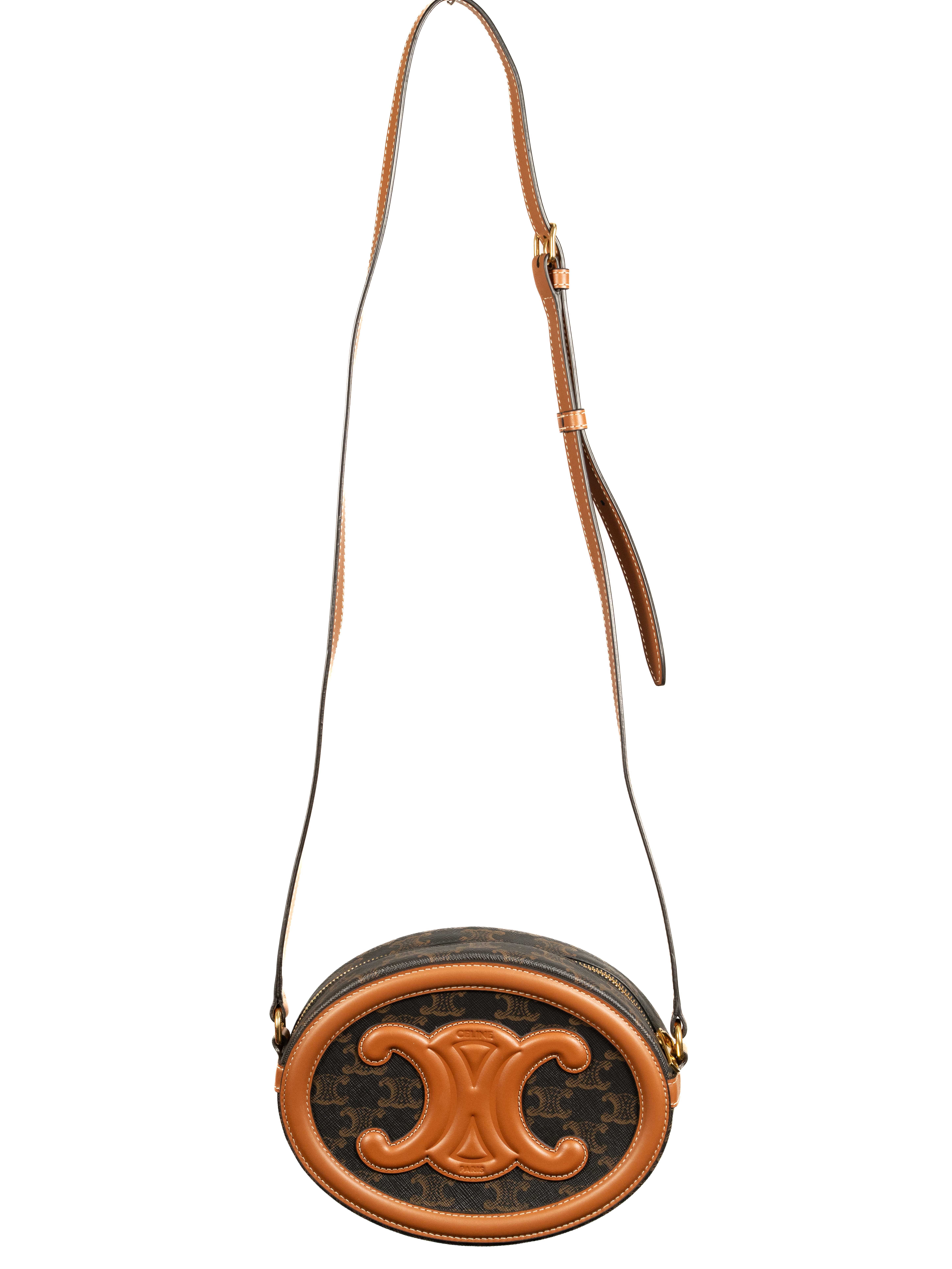 Thumbnail - GEANTA CELINE OVAL BAG TAN