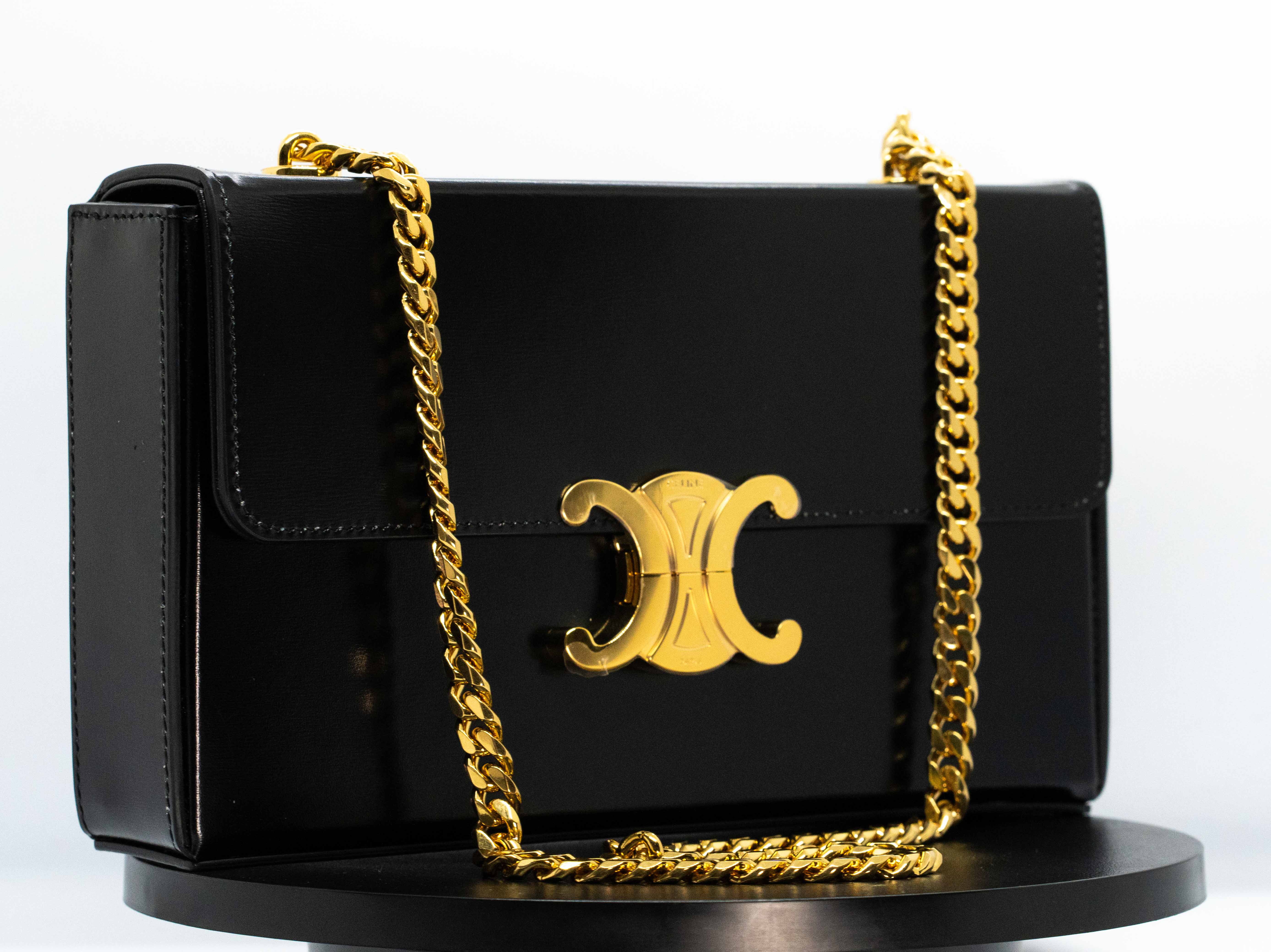 GEANTA DAMA CELINE , MODEL CHAIN BOX BLACK