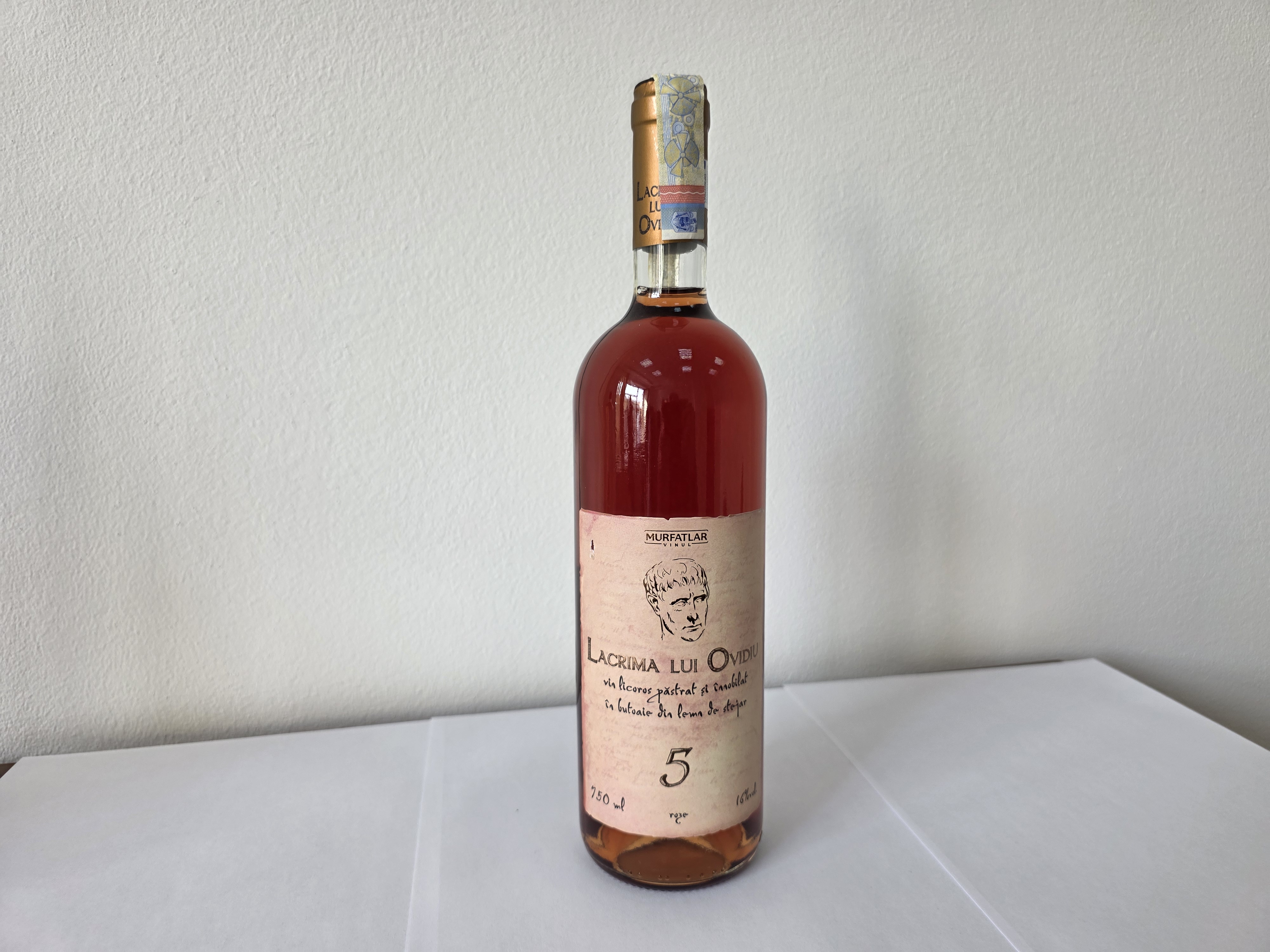 VIN LICOROS DOC MURFATLAR LACRIMA LUI OVIDIU 5 ROZE 0.75L