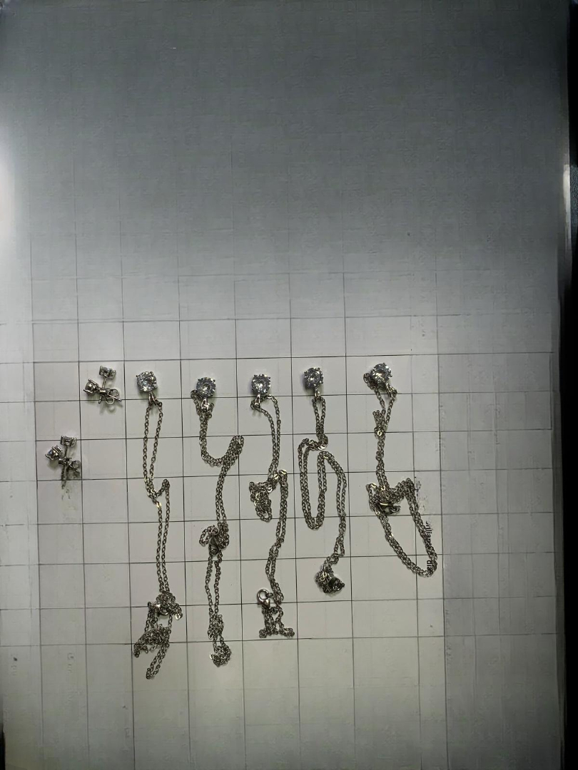 Grop 207 - bijuterii din argint - lantisoare si cercei