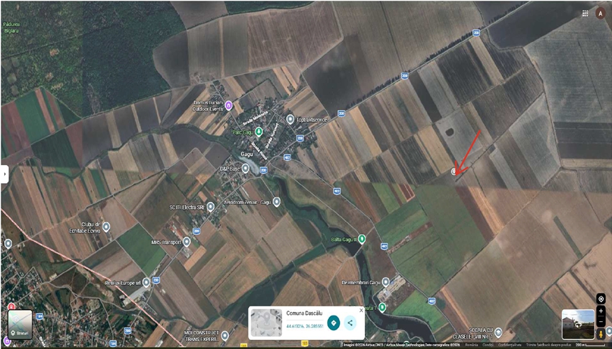 Teren agricol extravilan in suprafata de 14965 mp