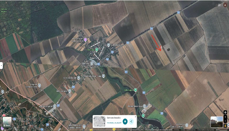 Teren agricol extravilan in suprafata de 10000 mp