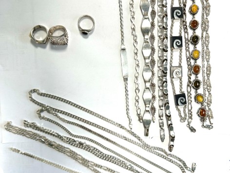 lot bijuterii argint 925% 234,93 grame, grop 142