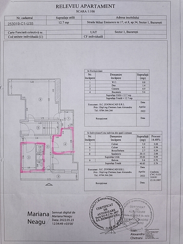 Releveu apartament