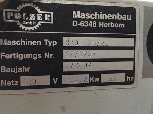 Presa pentru grinzi lamelare din lemn POLZER KH BL 80/20 cu nr. de fabricatie 012/1705