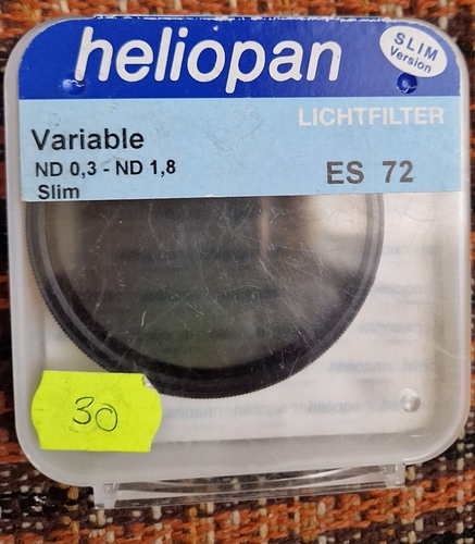 Filtru ND HELIOPAN 72 mm VARIABLE GRAY