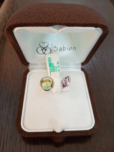  Inel aur 585 quartz fumuriu+peridot, Nr. sigiliu 065033