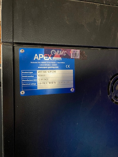APEX MULTIMAGIC CLASIC RO, POZA CU PLACUTA DE IDENTIFICARE