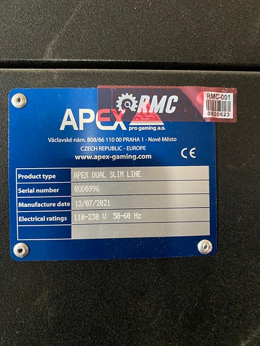 APEX DUAL SLIMLINE, POZA CU PLACUTA DE IDENTIFICARE
