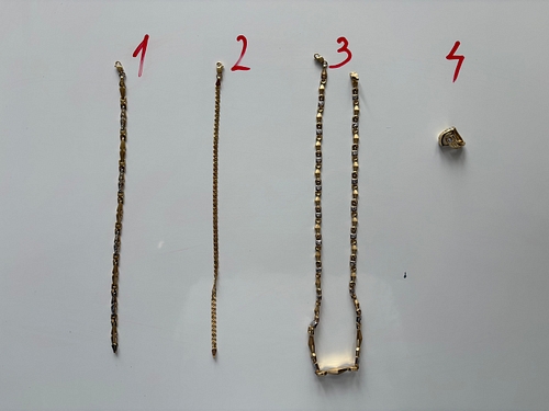 Gropul nr. 3 Au 585%, cantitate 20,00 gr compus din cercei, colier si bratari