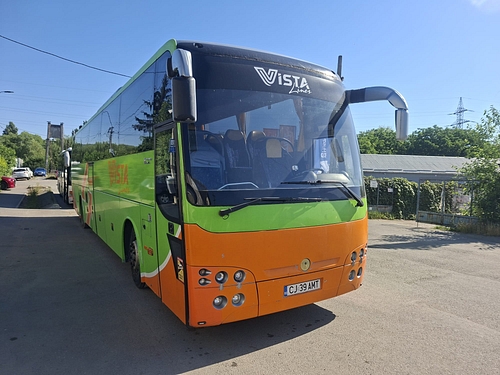 Autobuz marca TEMSA SAFARI culoare VERDE PORTOCALIU ALB