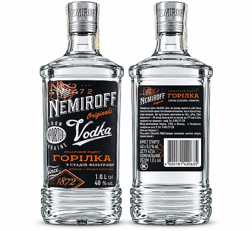 vodka nemiroff 1l